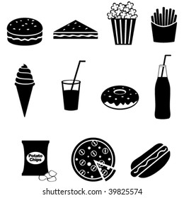 Fast food icons