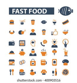 fast food icons
