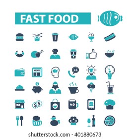 fast food icons
