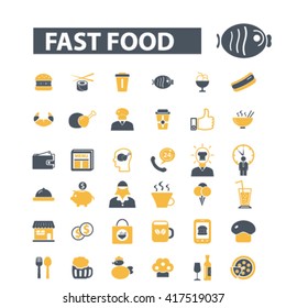 fast food icons
