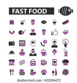 fast food icons

