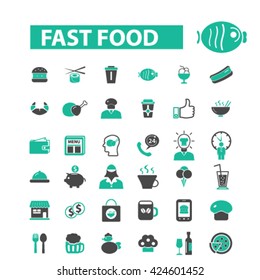 fast food icons
