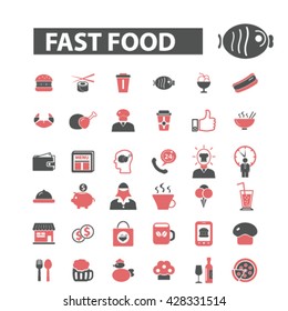 fast food icons
