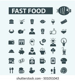 fast food icons
