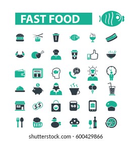 fast food icons
