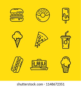 Fast Food Icons Set