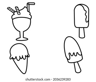 Fast Food Icons. Traditional Doodle Drawn Sketch. Hand Made Design Vector.