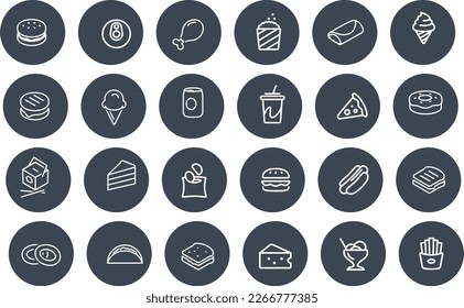 Fast Food Icons vector design