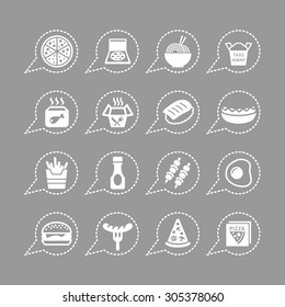 Fast food icons for web