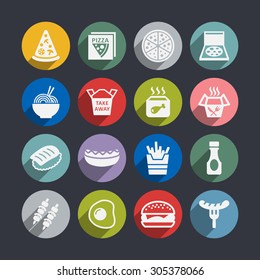 Fast food icons for web