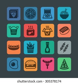 Fast food icons for web