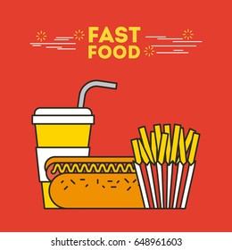 fast food illustration