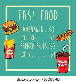 Fast Food Illustration