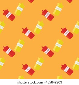 Fast food illustration pattern