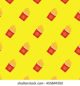 Fast food illustration pattern