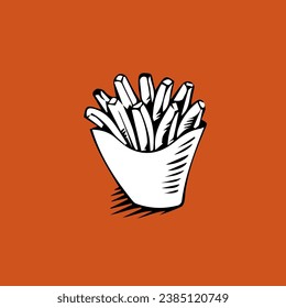 fast food. illustration of ready-to-eat food.