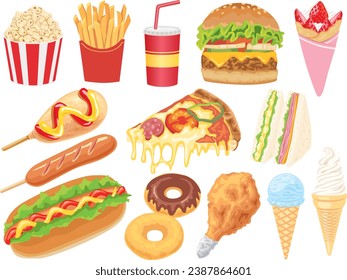Fast food illustration set
is.
