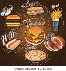 Fast food illustrations