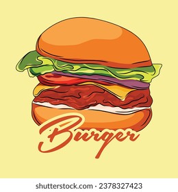 Fast food ilustrattion logo inspiration