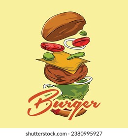 Fast food ilustrattion logo inspiration