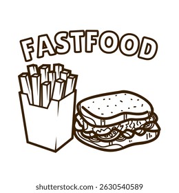 fast food image icon vector illustration design set