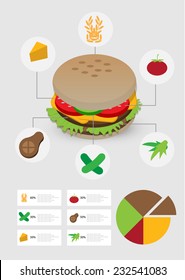 fast food info-graphics. vector