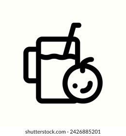 fast food, juice icon, isolated icon in light background, perfect for website, blog, logo, graphic design, social media, UI, mobile app