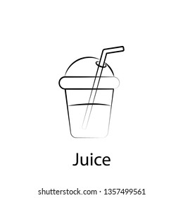 fast food juice outline icon. Element of food illustration icon. Signs and symbols can be used for web, logo, mobile app, UI, UX