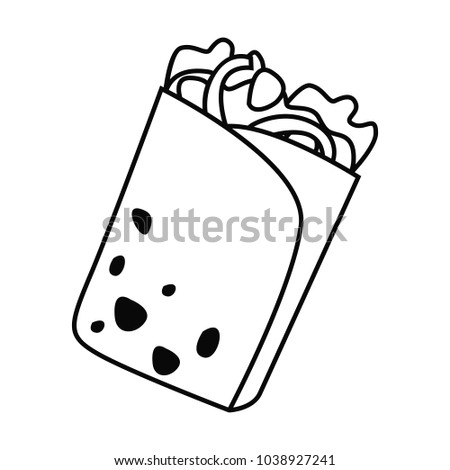 fast food line simle icon