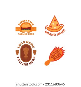 Fast food logo collection 1. Simple, unique, modern.