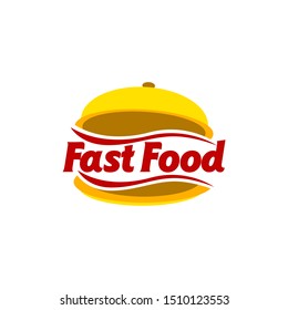 Fast Food Logo Design Badge Vector Stock