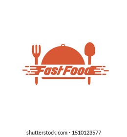 Fast Food Logo Design Badge Vector Stock