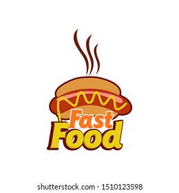 Fast Food Logo Design Badge Vector Stock Vector (Royalty Free ...