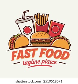 fast food logo design for restaurant