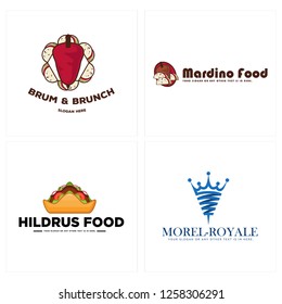 Fast food logo design that is traditionally served to attract customers, with an attractive logo display.