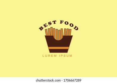 fast food logo design vector template