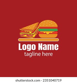 Design-Vektorgrafik für Fast Food-Logo