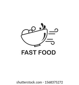 Fast food logo, restaurant logo - vector