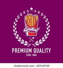 Fast Food Logo Stock
