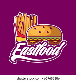 Fast Food Logo Stock