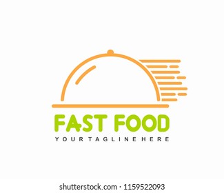 Fast food logo template vector illustration
