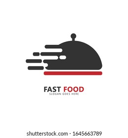 Fast Food Logo. Vector Logo Isolated on White Background. Suitable for Restaurant Logo or Business. Vector Illustration