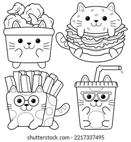 fast food mascot character vector illustration