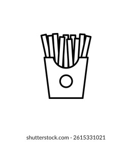 fast food, meal icon vector	