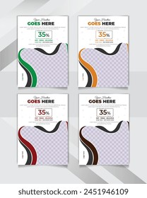 fast food menu flyer design and restaurant poster design template