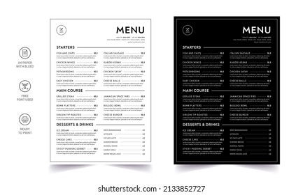 Fast food menu. Restaurant fast food cafe menu template flyer. Fast food restaurant menu board vector template.  Fast food restaurant menu board vector template.