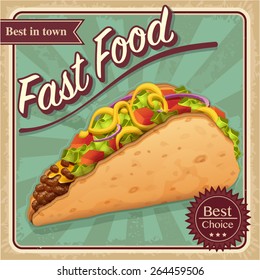 Fast food menu - vector illustration 