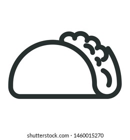 fast food - minimal line web icon. simple vector illustration. concept for infographic, website or app.