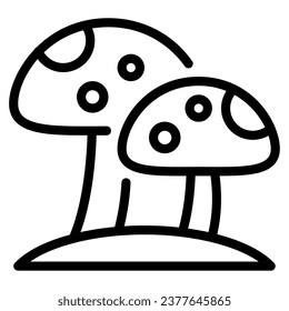 fast food mushroom object vector icon
