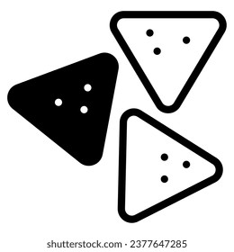 fast food nachos snack icon